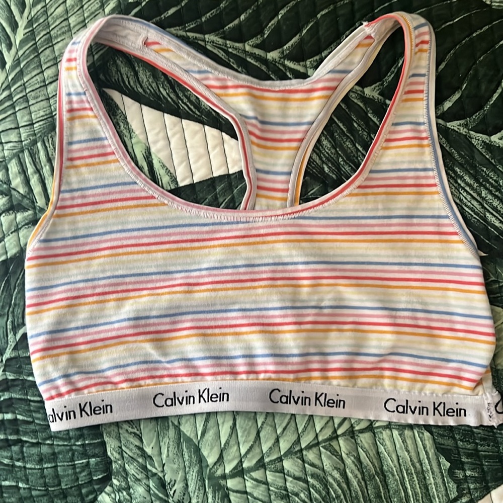 Calvin Klein Rainbow bralette Size Small